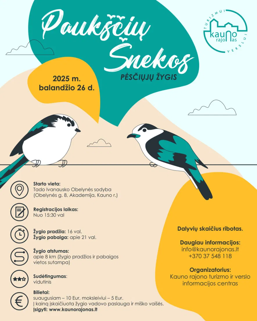 Pėsčiųjų žygis „Paukščių šnekos“ Pėsčiųjų žygis „Paukščių šnekos“