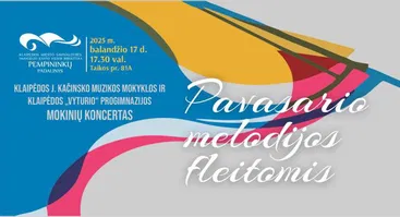 Koncertas „Pavasario melodijos fleitomis“