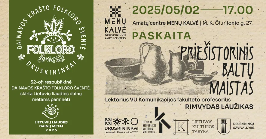 R. Laužiko paskaita „Priešistorinis baltų maistas“ R. Laužiko paskaita „Priešistorinis baltų maistas“