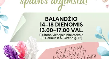 Velykinė edukacija „Pavasario spalvos atgimsta!“