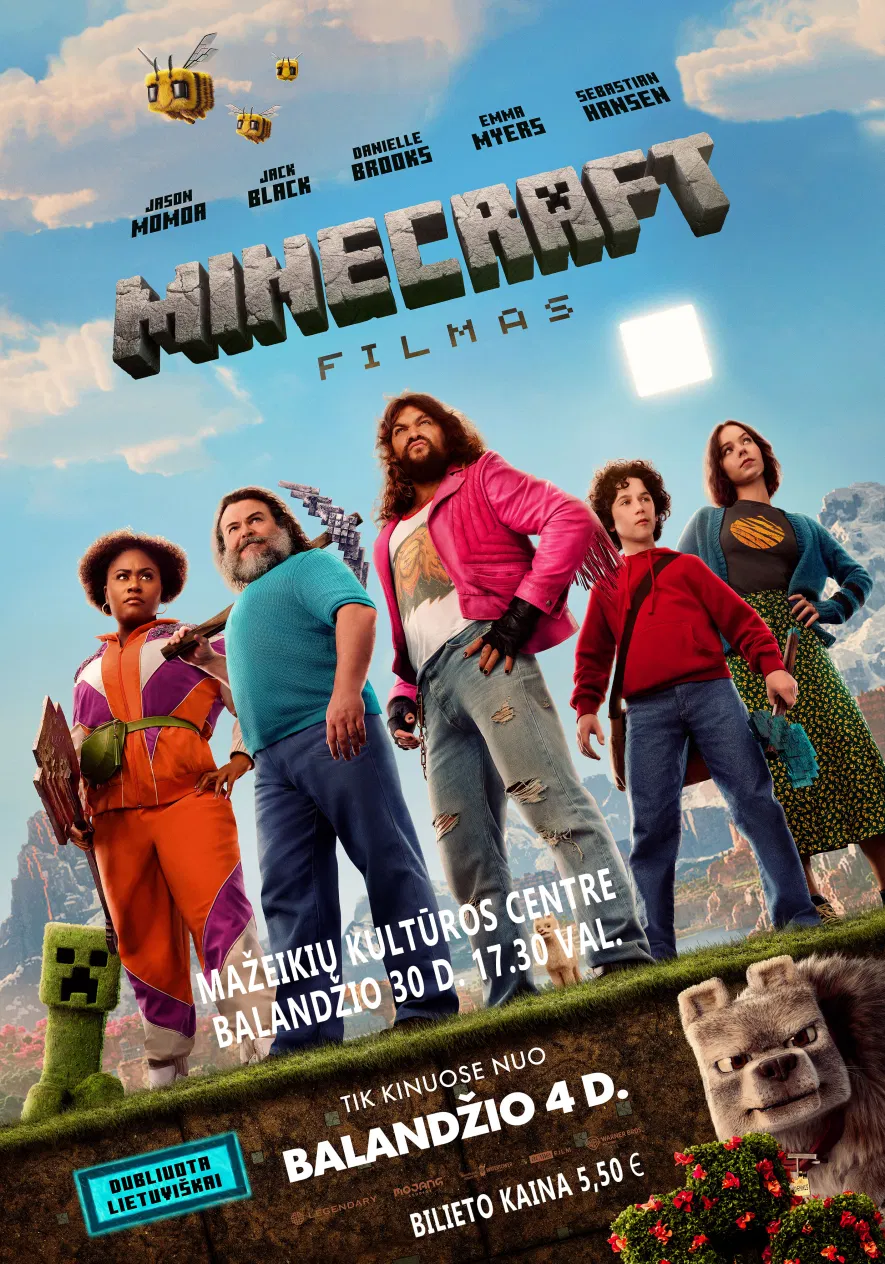 Kino filmas „Minecraft filmas“ / balandžio 30 d. Kino filmas „Minecraft filmas“ / balandžio 30 d.