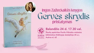„Gervės skrydis“ – prasmingų pasakų ir vidinių atradimų vakaras su Inga Zažeckaite
