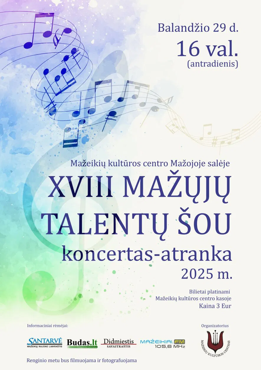 XVIII Mažųjų talentų šou koncertas-atranka XVIII Mažųjų talentų šou koncertas-atranka