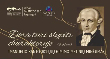 IMANUELIO KANTO 301-ŲJŲ GIMIMO METINIŲ MINĖJIMAS 