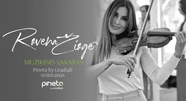 Gyvos muzikos vakaras su smuikininke Rovena Žioge