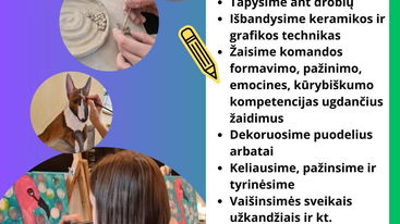 Dienos stovykla "Vasara su Spalvų Pasakomis"
