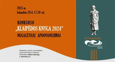 Konkurso „Klaipėdos knyga 2024“ nugalėtojų apdovanojimai