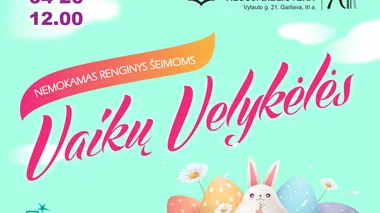 Šeimų šeštadienis bibliotekoje: Vaikų Velykėlės