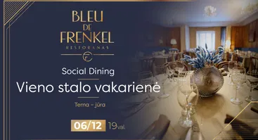 Social Dining | Vieno stalo vakarienė. Tema - jūra | Šiauliai