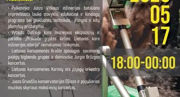 Muziejų naktis „Prakaitu grįstas kelias: Lietuvos karo inžinerijos istorija“