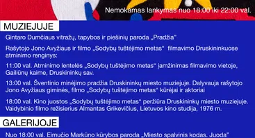Europos muziejų naktis Druskininkų miesto muziejaus galerijoje