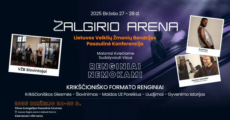 Didžiausia Veiklių žmonių bendrijos (VŽB) konferencija ir tarptautinis narių renginys Didžiausia Veiklių žmonių bendrijos (VŽB) konferencija ir tarptautinis narių renginys