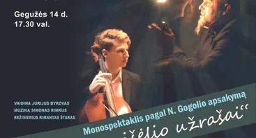 Monospektaklis „Pamišėlio užrašai“ bibliotekoje