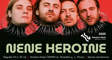 Džiazo ir psichodelinės muzikos grupės NENE HEROINE koncertas | TAMSTA