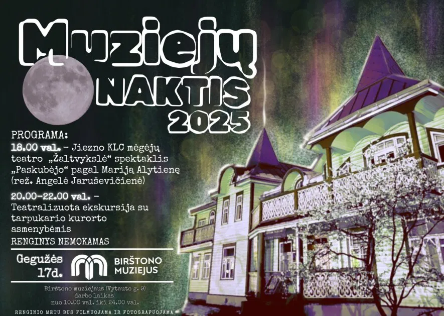 Tarptautinė muziejų akcija „Muziejų naktis 2025“ Tarptautinė muziejų akcija „Muziejų naktis 2025“