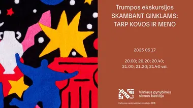 Trumpos ekskursijos „Skambant ginklams: tarp kovos ir meno“ | Muziejų naktis 2025