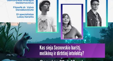 Kas sieja Sosnovskio barštį, meškėną ir dirbtinį intelektą?