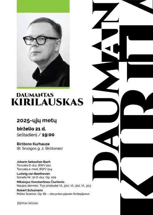 Daumantas Kirilauskas | Fortepijono koncertas Birštono kurhauze Daumantas Kirilauskas | Fortepijono koncertas Birštono kurhauze