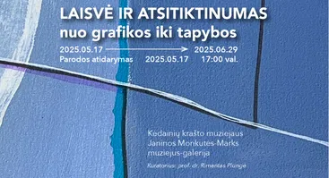 Remigijaus Venckaus paroda „Laisvė ir atsitiktinumas: nuo grafikos iki tapybos“ 