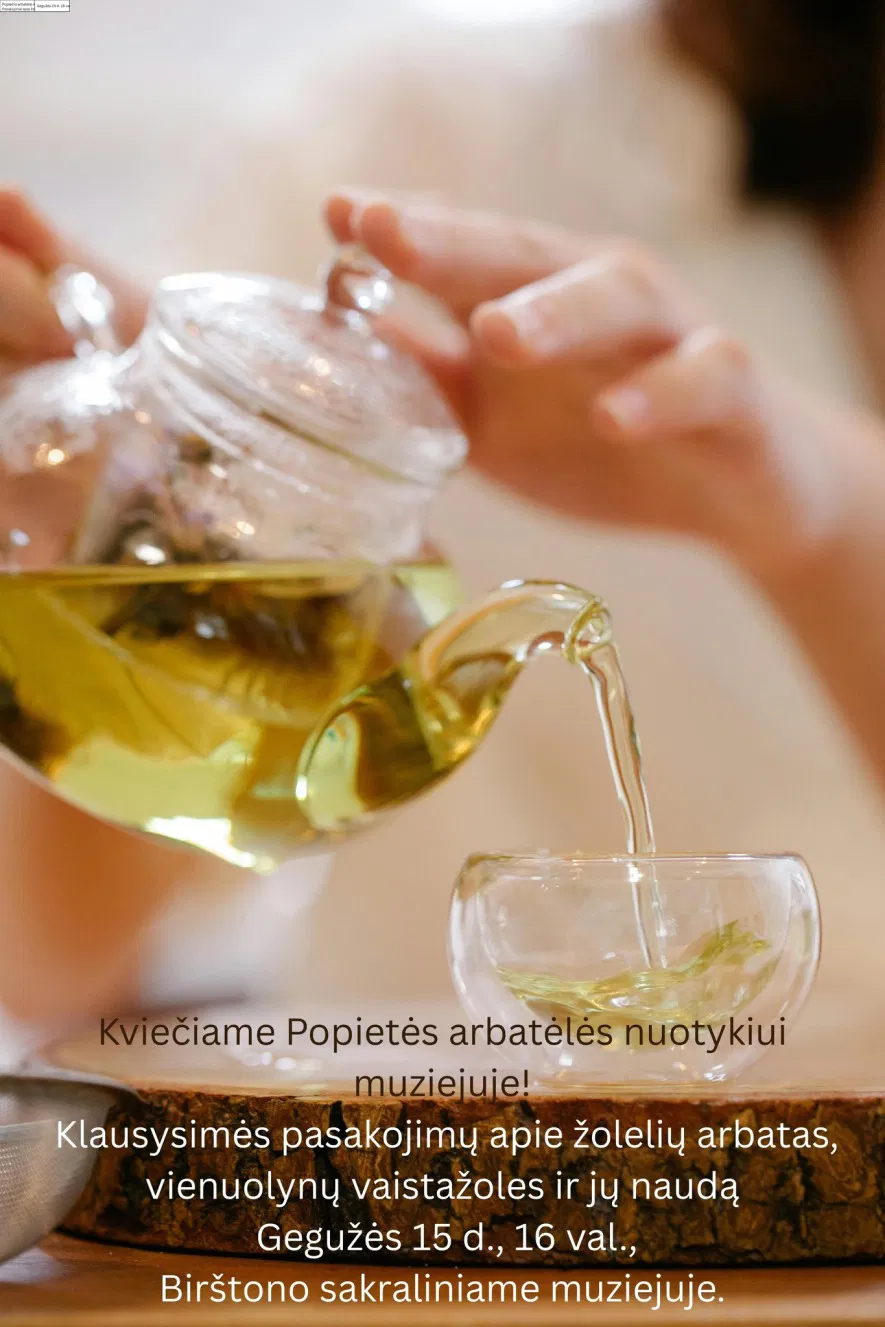 Popiečio arbatėlė Sakraliniame muziejuje Popiečio arbatėlė Sakraliniame muziejuje