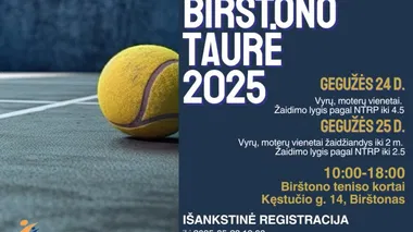 Teniso turnyras „Birštono taurė 2025“