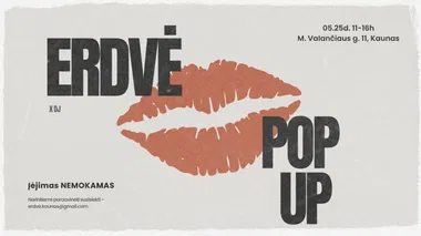 ERDVĖS POP UP, LIETUVIŠKŲ PREKĖS ŽENKLŲ TURGELIS