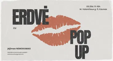 ERDVĖS POP UP, LIETUVIŠKŲ PREKĖS ŽENKLŲ TURGELIS