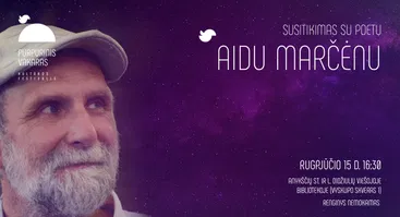 Susitikimas su poetu Aidu Marčėnu | PURPURINIS VAKARAS