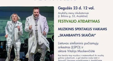 Muzikinis spektaklis „Skambantys skaičiai“. XIII-ojo festivalio „Muzikos savaitgaliai Anykščiuose“ atidarymas