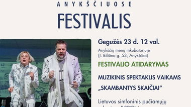 Muzikinis spektaklis „Skambantys skaičiai“. XIII-ojo festivalio „Muzikos savaitgaliai Anykščiuose“ atidarymas