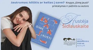 Austėjos Šidlauskaitės knygos „Gimę jausti“ pristatymas