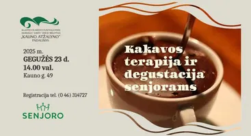 Kakavos terapija ir degustacija senjorams