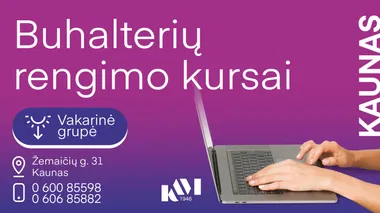 Buhalterių rengimo kursai | vakarinėje grupėje