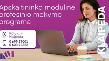 Apskaitininko modulinė profesinio mokymo programa / KONTAKTINIAI MOKYMAI