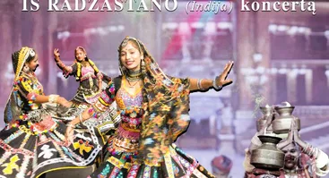 Folkloro šokių kolektyvo iš Radžastano (Indija) koncertas