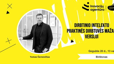 Dirbtinio intelekto praktinės dirbtuvės mažam verslui