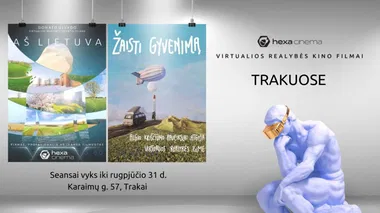 Virtualios realybės filmai kino erdvėje Hexa Cinema: AŠ Lietuva, Žaisti gyvenimą, Arklio Dominyko kelionė į žvaigždes