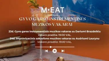 Gyvo garso instrumentinės muzikos vakarai 05-23/24