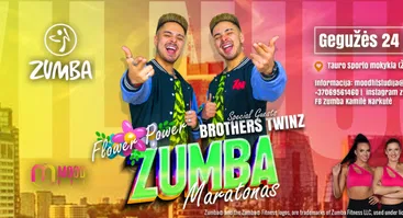 Flower Power Zumba maratonas su Brothers Twinz