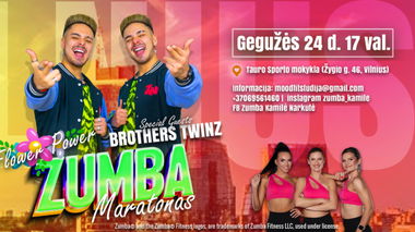 Flower Power Zumba maratonas su Brothers Twinz