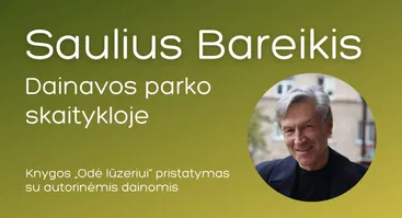Sauliaus Bareikio knygos „Odė lūzeriui“ pristatymas