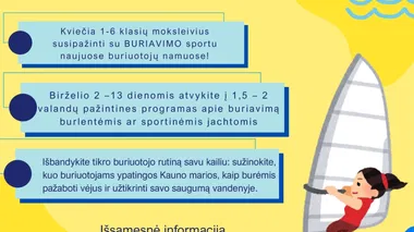 Susipažinimas su buriavimu
