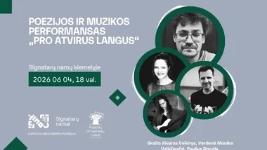Poezijos ir muzikos perfomansas „Pro atvirus langus“ #1