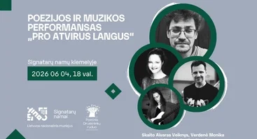 Poezijos ir muzikos perfomansas „Pro atvirus langus“ #1