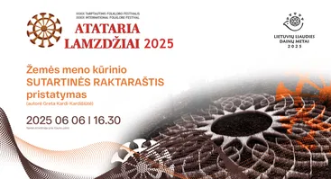 Žemės meno kūrinys SUTARTINĖS RAKTARAŠTIS | ATATARIA LAMZDŽIAI 2025