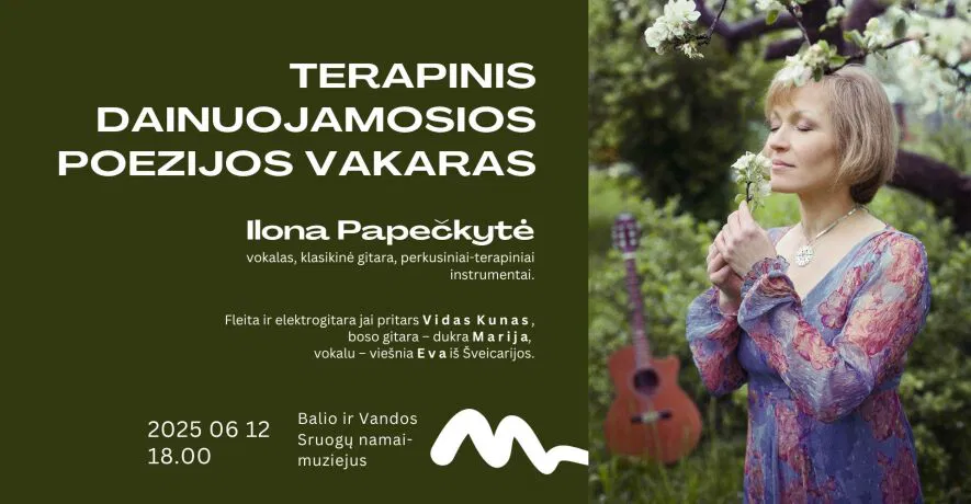 Terapinis dainuojamosios poezijos vakaras Terapinis dainuojamosios poezijos vakaras