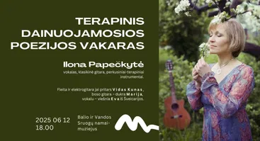 Terapinis dainuojamosios poezijos vakaras