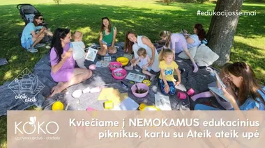 Kiekvieną vasaros sekmadienį, “Kokono” komanda kartu su “Ateik ateik upė” KVIEČIA į nemokamus edukacinius piknikus!