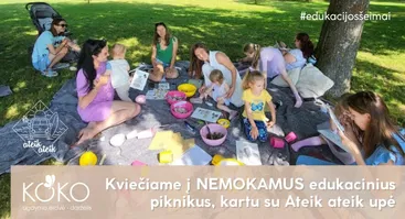 Kiekvieną vasaros sekmadienį, “Kokono” komanda kartu su “Ateik ateik upė” KVIEČIA į nemokamus edukacinius piknikus!