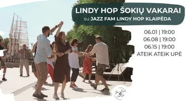 Lindy hop šokių vakarai | Jazz Fam | Ateik Ateik upė